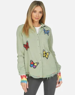 Discount Sloane Butterfly Patches Women Long Sleeve