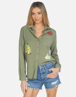 Best Sale Sloane Camp Hair Don'T Care Women Long Sleeve