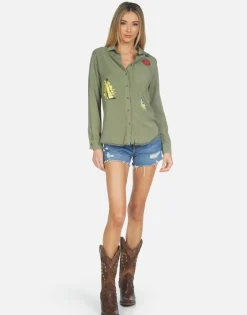 Best Sale Sloane Camp Hair Don'T Care Women Long Sleeve