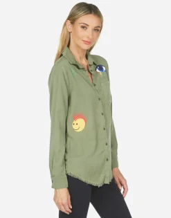Best Sale Sloane Color Punk Happy Eye Women Long Sleeve