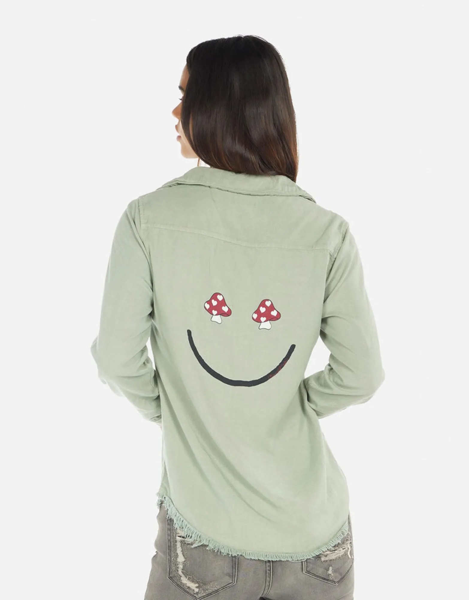 Discount Sloane Mushroom Happyface Women Long Sleeve