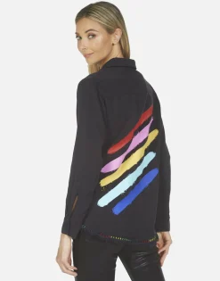 Cheap Sloane Painted Evil Eye Women Long Sleeve