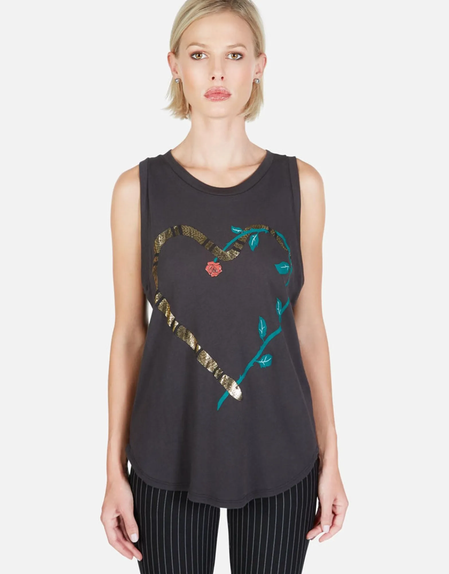 Hot Snake Heart High Neck Tank | Peyton By Women Tanks