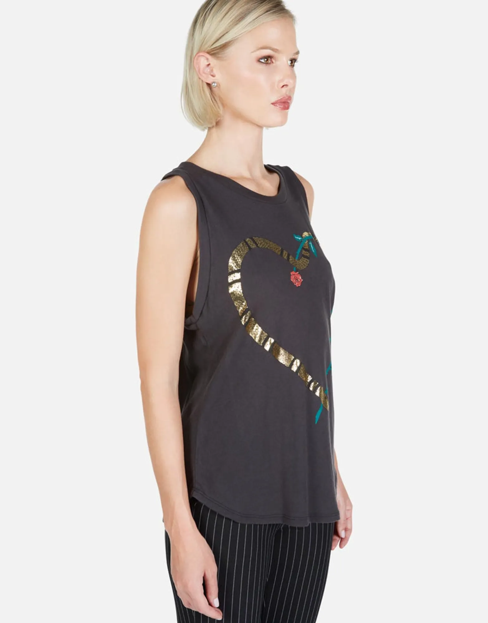 Hot Snake Heart High Neck Tank | Peyton By Women Tanks