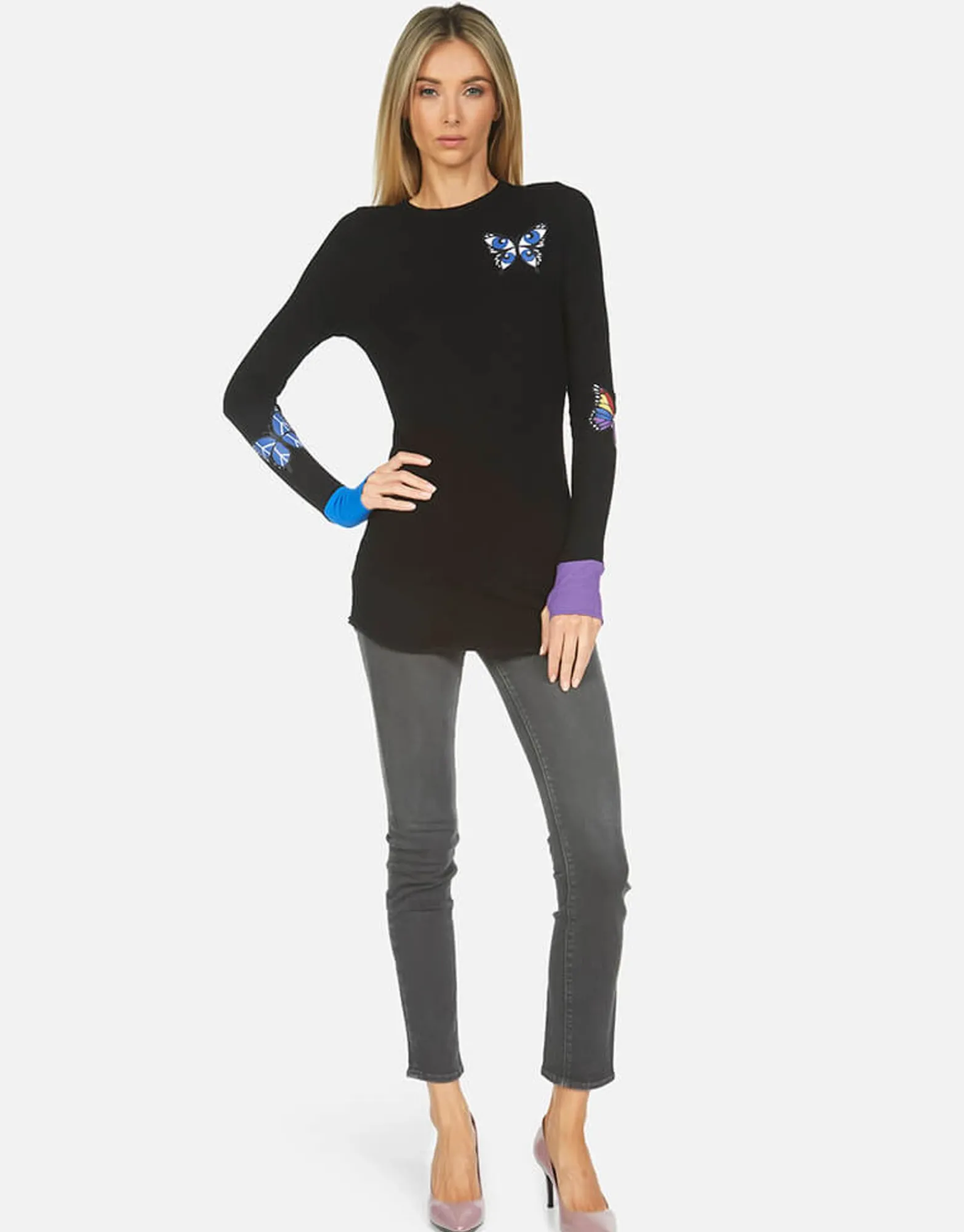 Cheap Solange Butterfly Women Long Sleeve