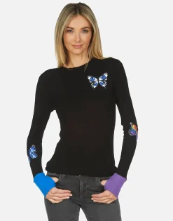 Cheap Solange Butterfly Women Long Sleeve