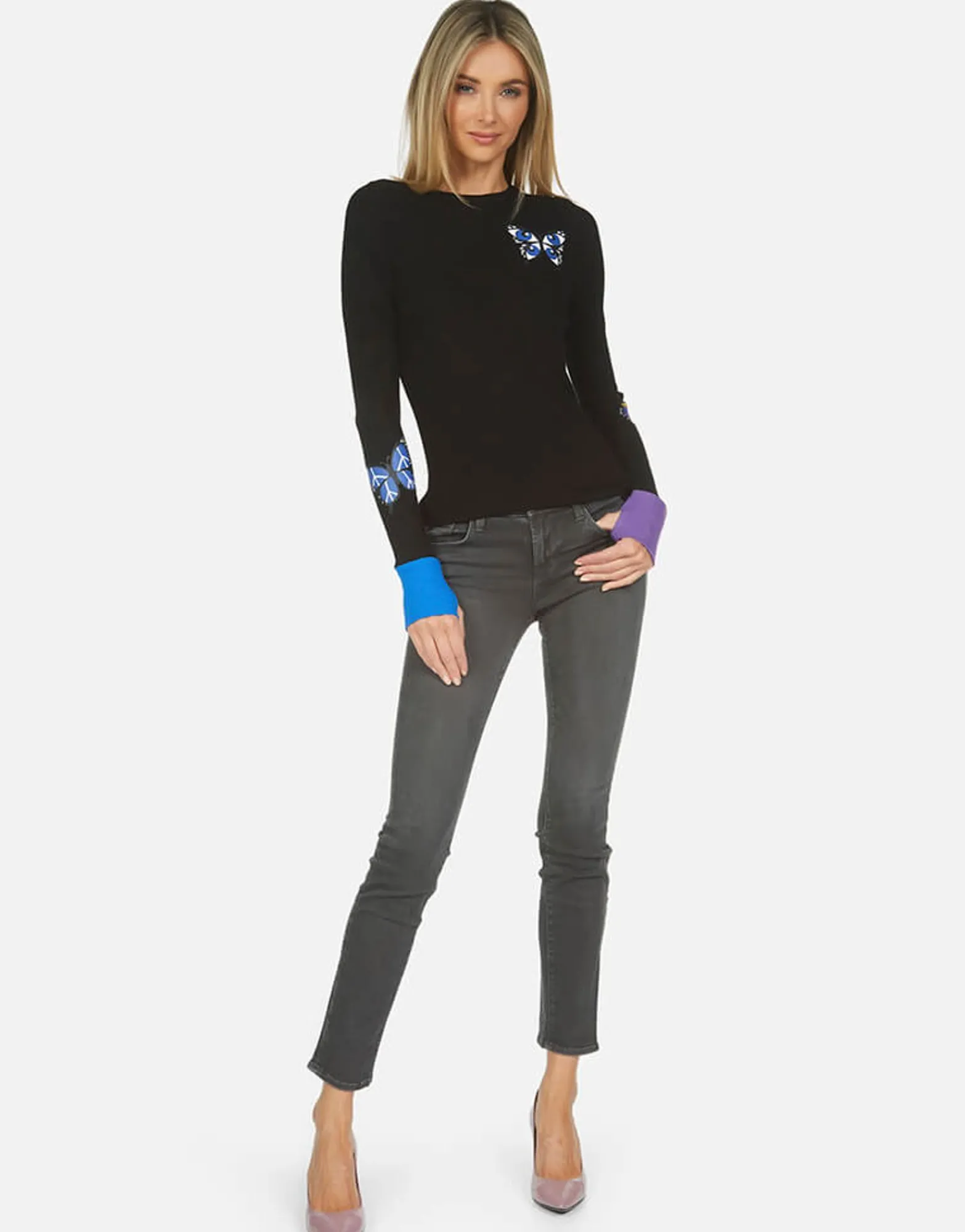 Cheap Solange Butterfly Women Long Sleeve