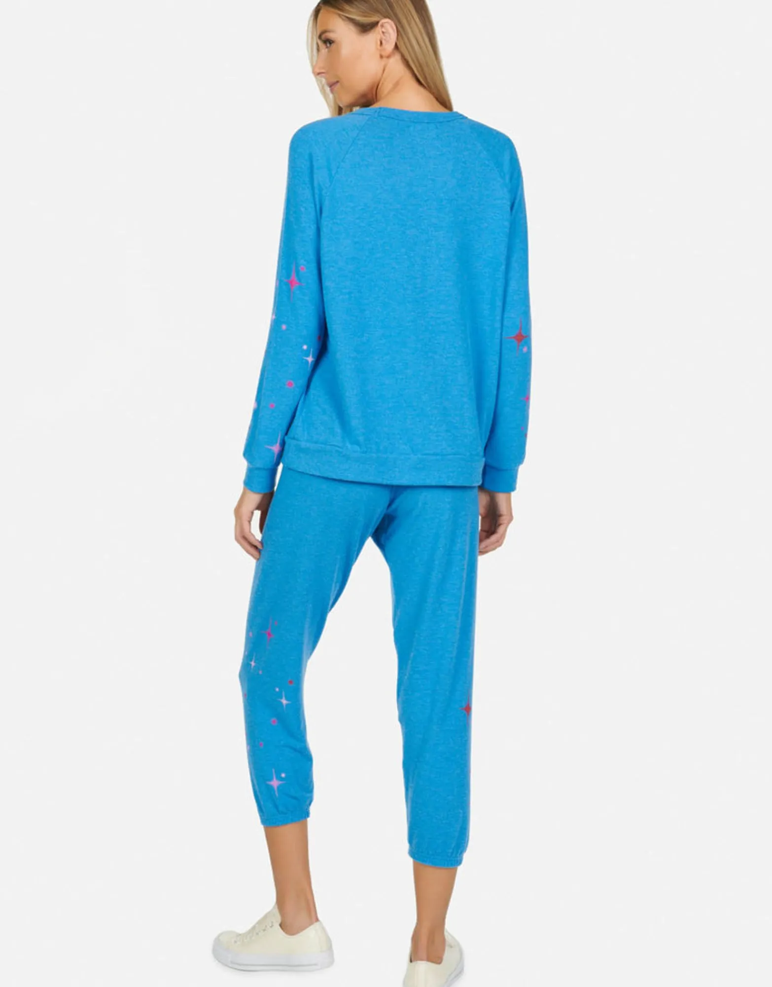 Flash Sale Sparkle Rose Crop Sweat Pant | Alana By Women Crop Sweatpants