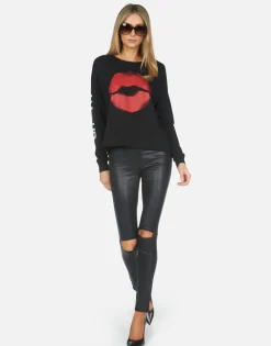 Fashion Spray Kiss Amour Crop Tee | Luella X By Women Long Sleeve