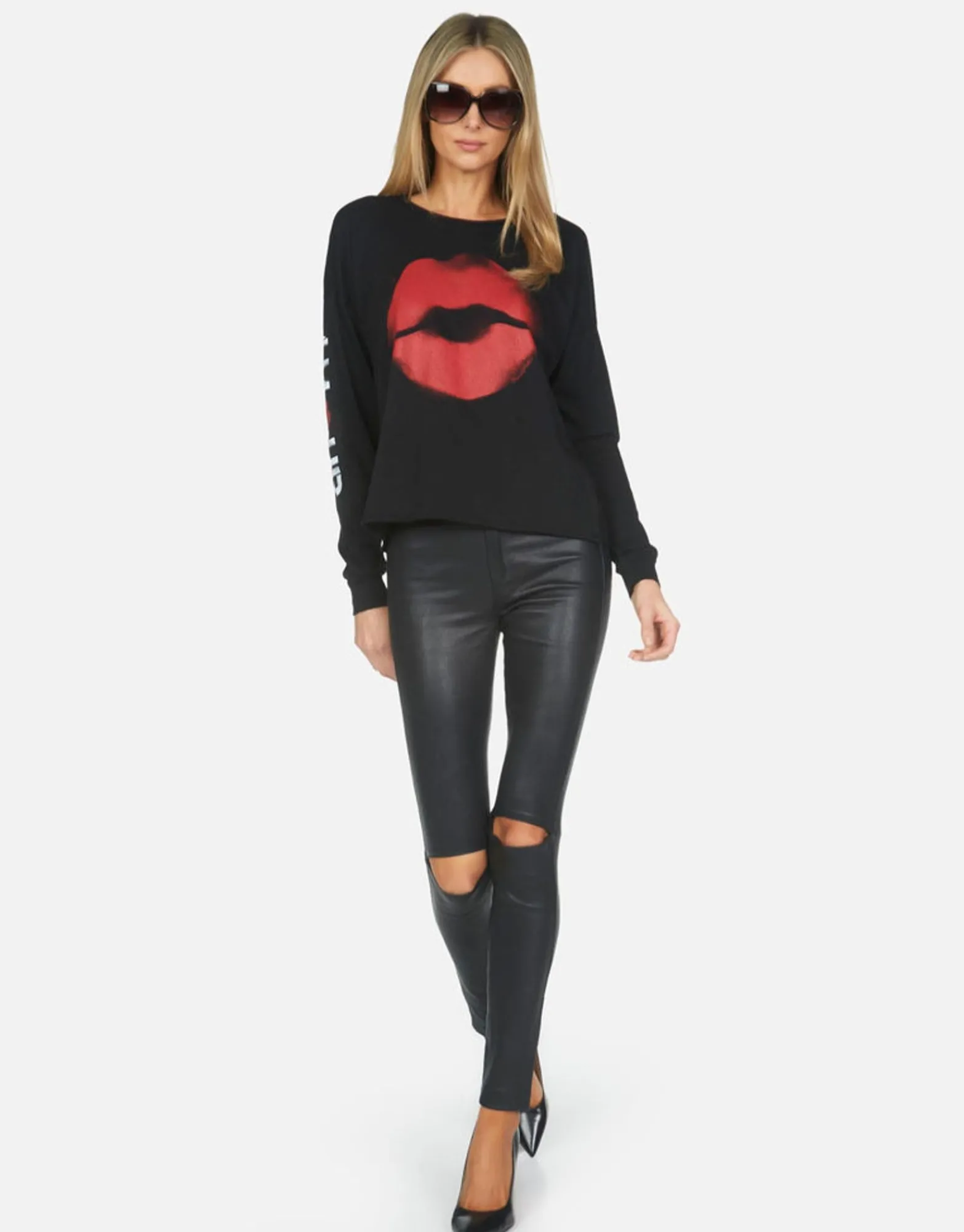 Fashion Spray Kiss Amour Crop Tee | Luella X By Women Long Sleeve