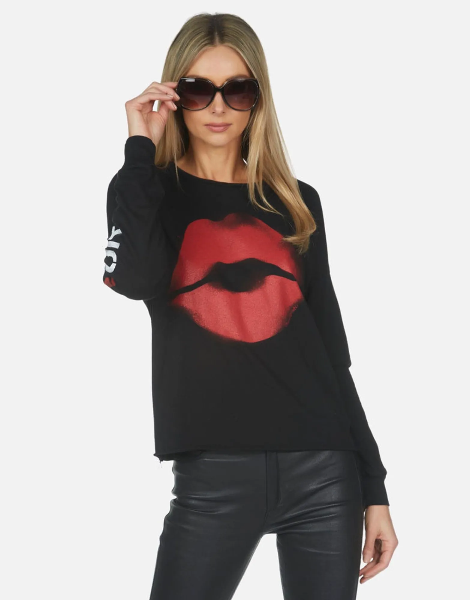 Fashion Spray Kiss Amour Crop Tee | Luella X By Women Long Sleeve