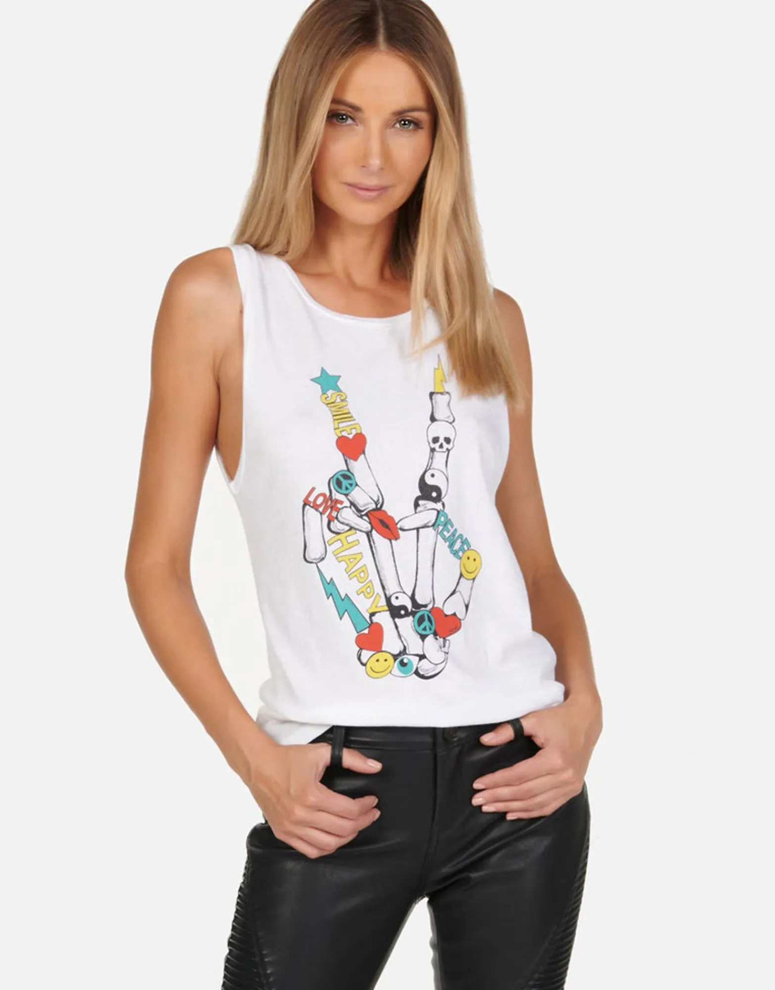 Store Spray Love Skull Tank Tee | Ashlin By Women Tanks