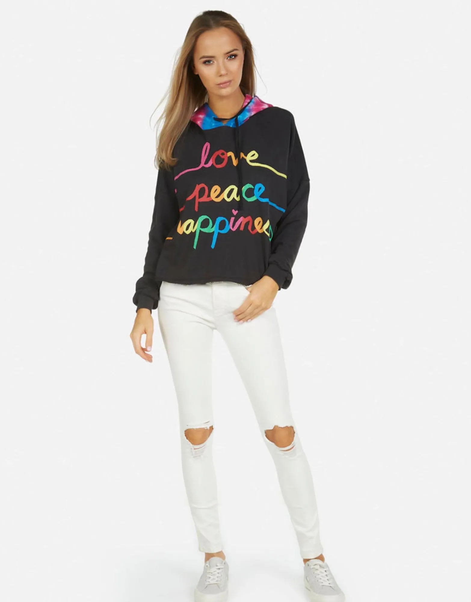 Fashion Tabitha Love Peace Happiness Women Hoodies
