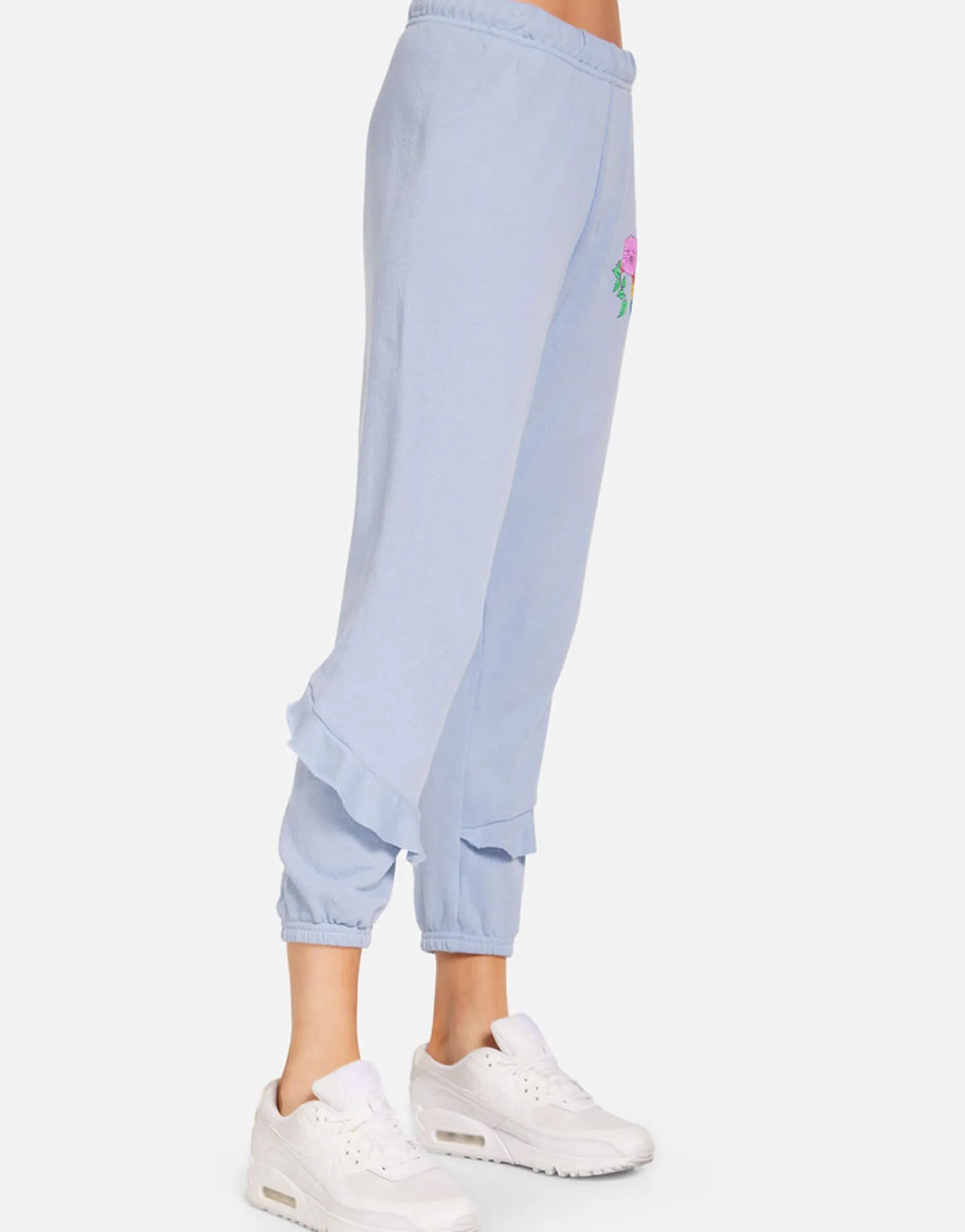 Sale Tamara Floral Dove Women Crop Sweatpants