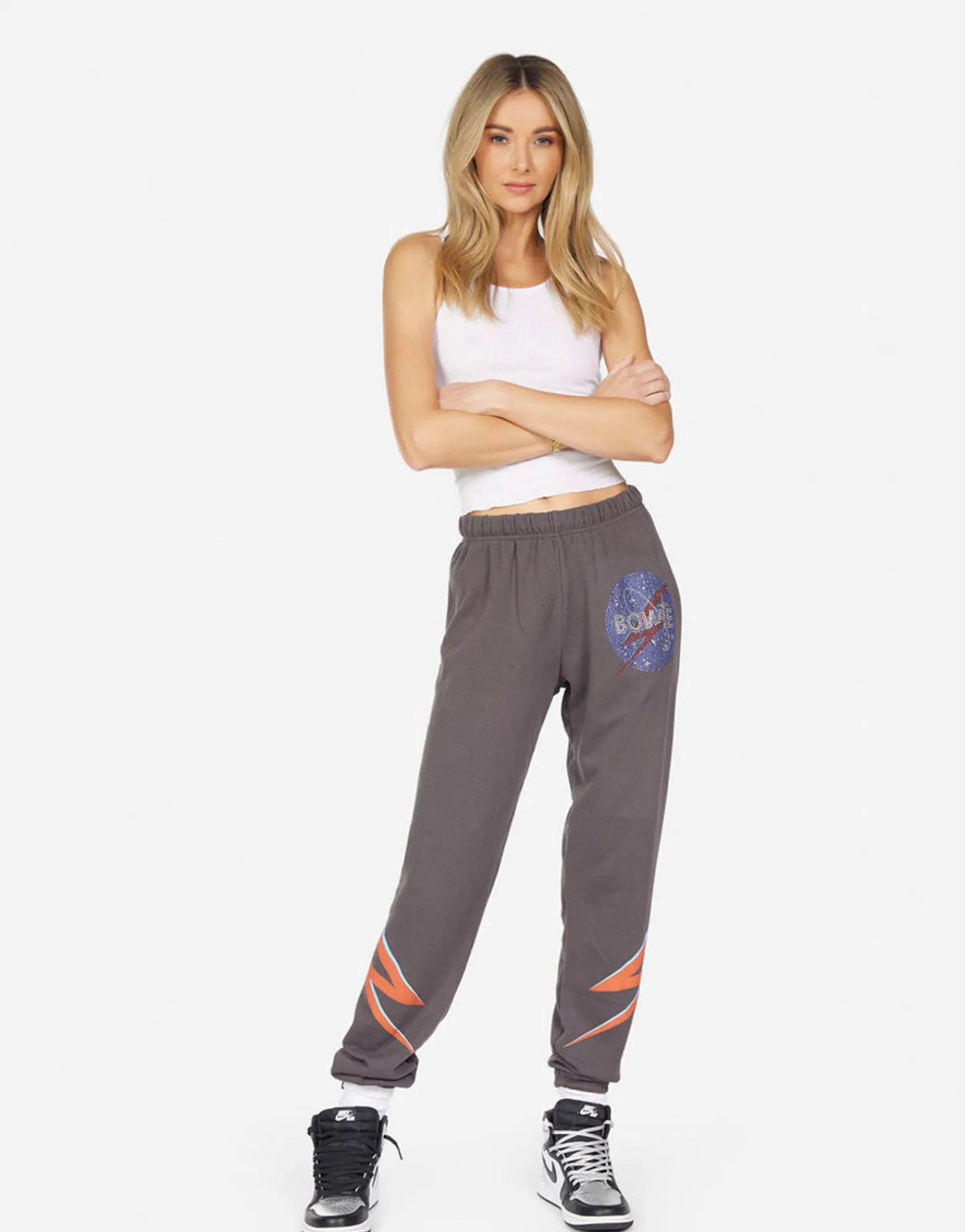 Online Tanzy Crystal Bowie Space Women Long Sweatpants