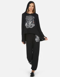 Cheap Tanzy Crystal Rocker Teddy Women Long Sweatpants