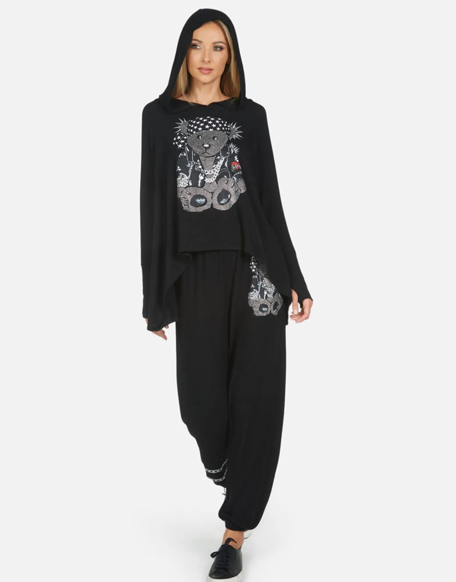 Cheap Tanzy Crystal Rocker Teddy Women Long Sweatpants