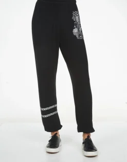 Cheap Tanzy Crystal Rocker Teddy Women Long Sweatpants