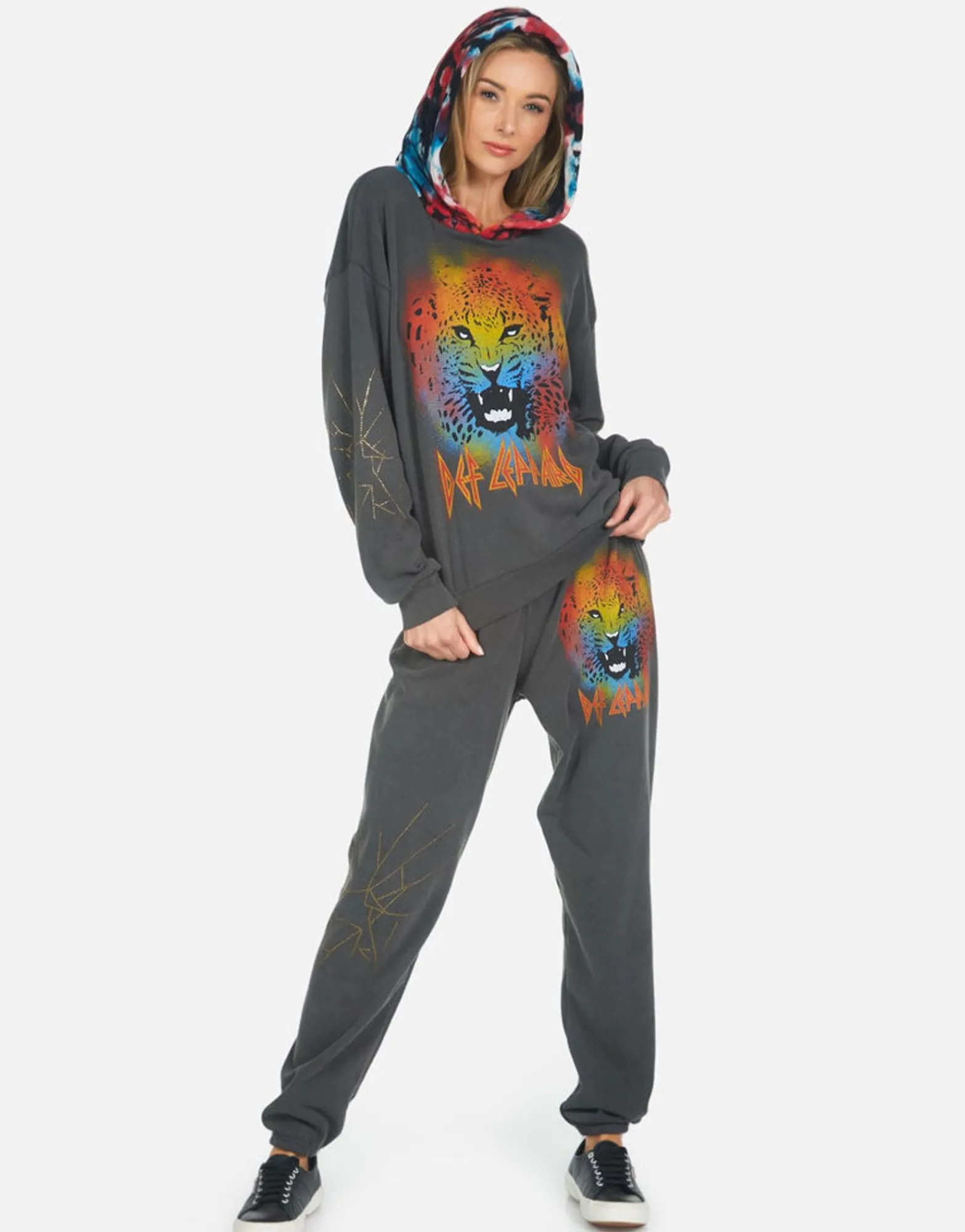 Sale Tanzy Def Leppard Leopard Women Long Sweatpants