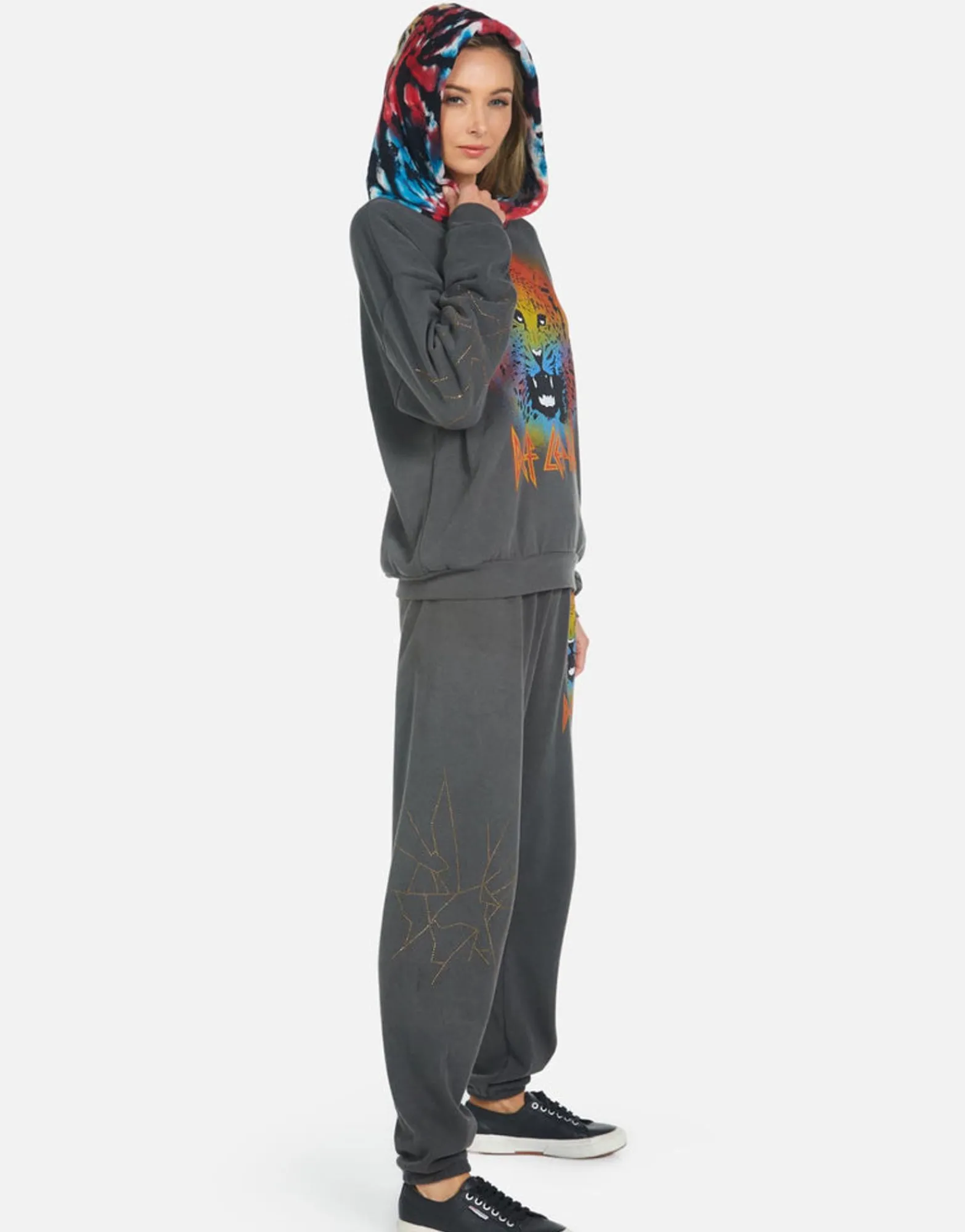Sale Tanzy Def Leppard Leopard Women Long Sweatpants