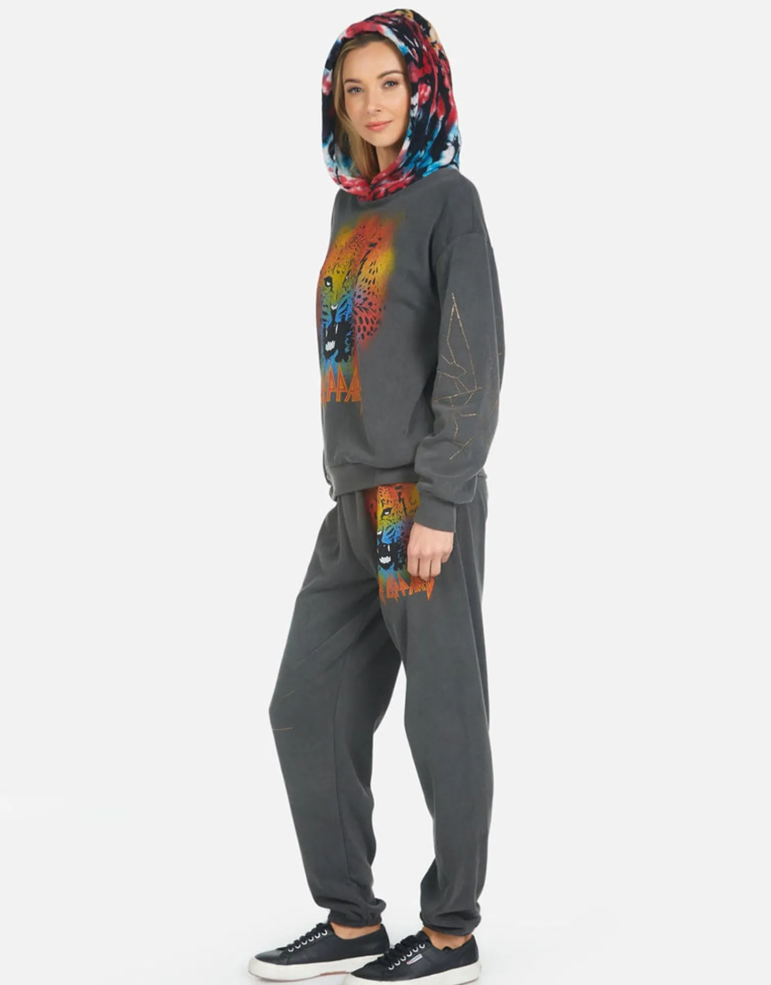 Sale Tanzy Def Leppard Leopard Women Long Sweatpants