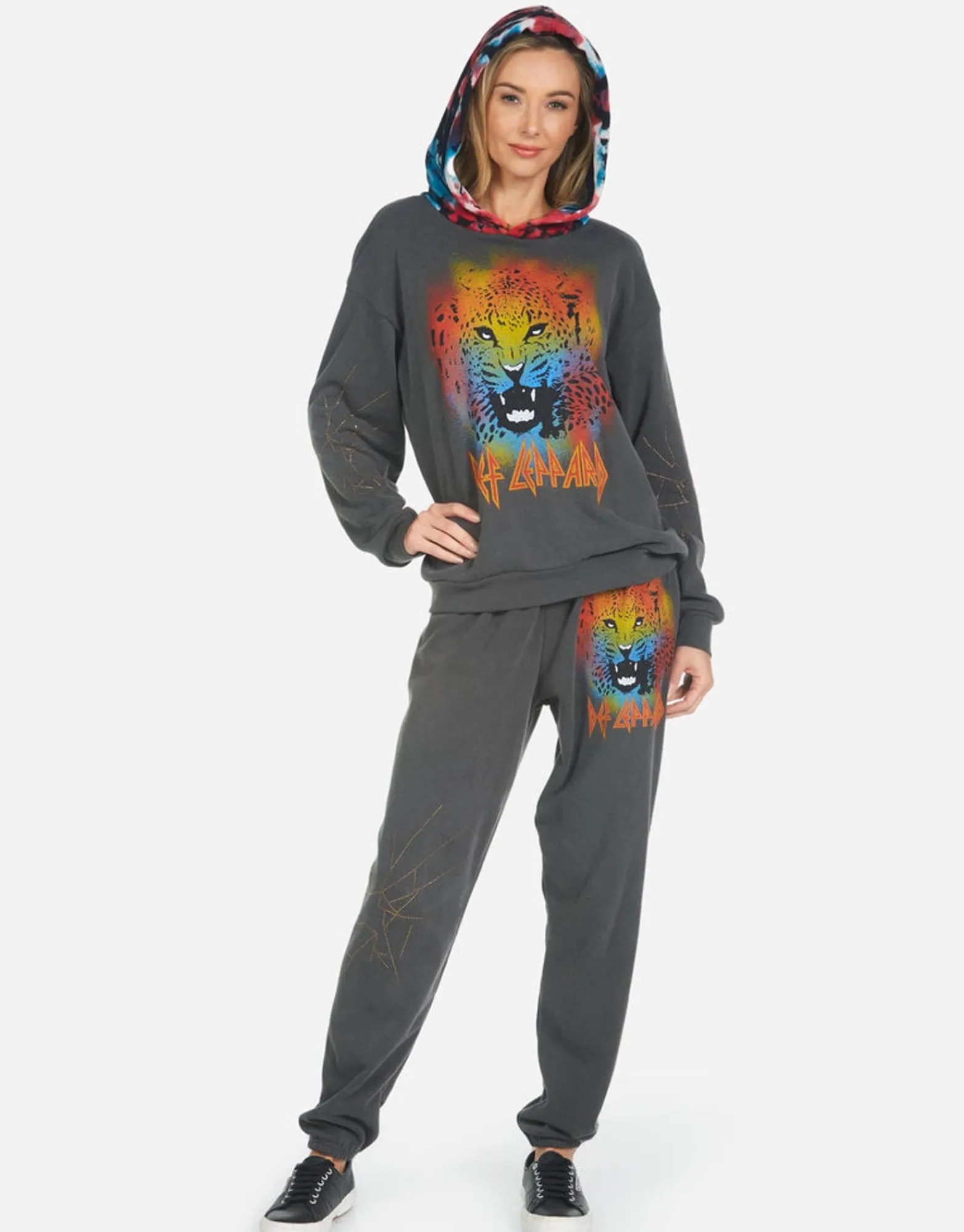 Sale Tanzy Def Leppard Leopard Women Long Sweatpants