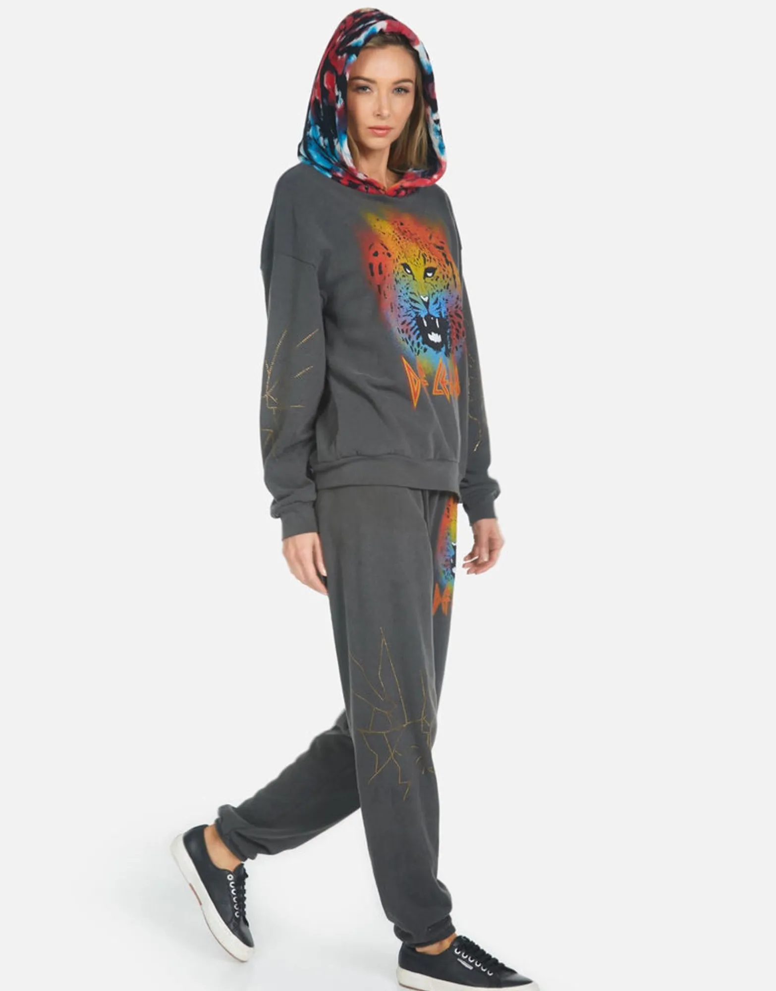 Sale Tanzy Def Leppard Leopard Women Long Sweatpants