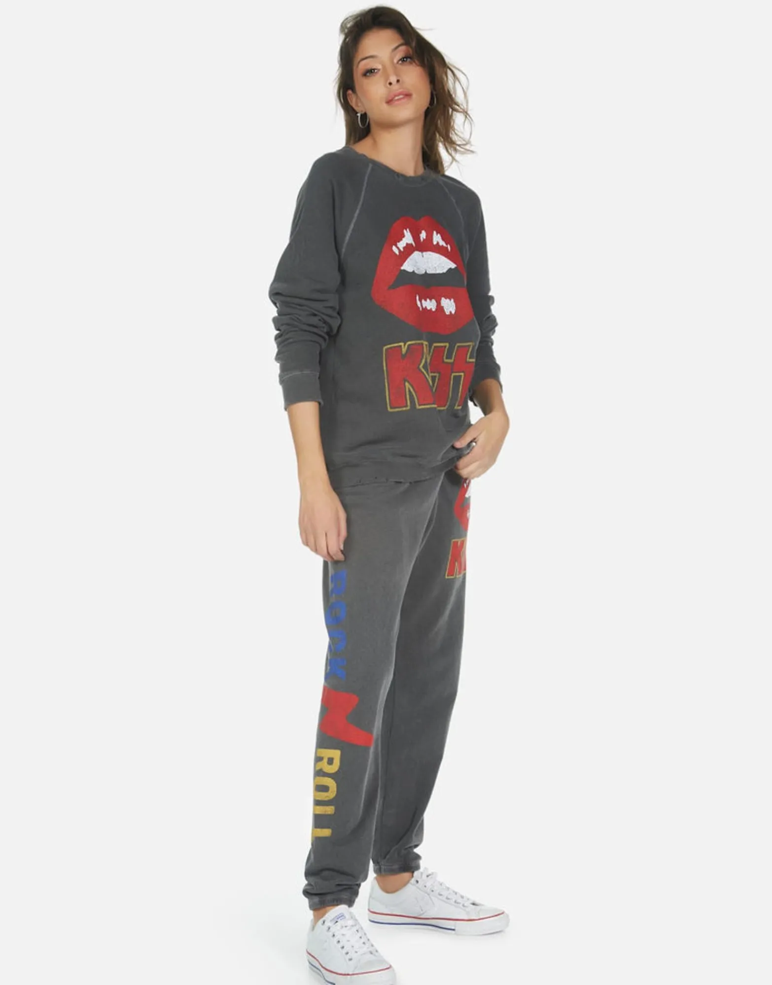 Clearance Tanzy Kiss Lip Women Long Sweatpants