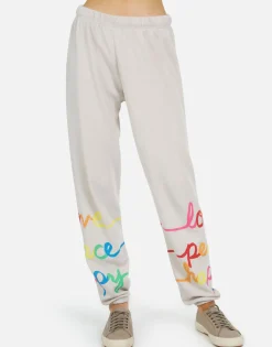 Store Tanzy Love Peace Happiness Women Long Sweatpants
