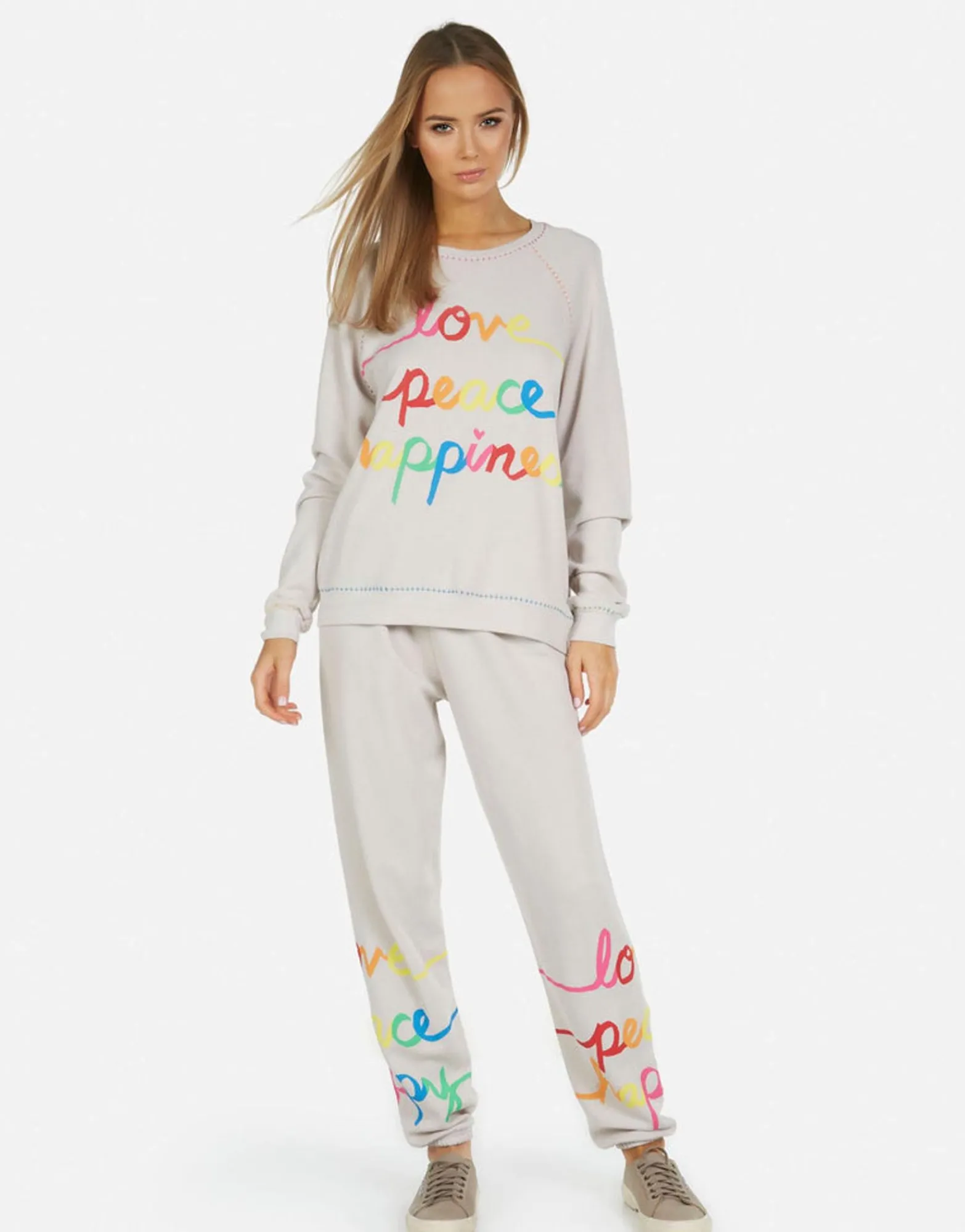 Store Tanzy Love Peace Happiness Women Long Sweatpants