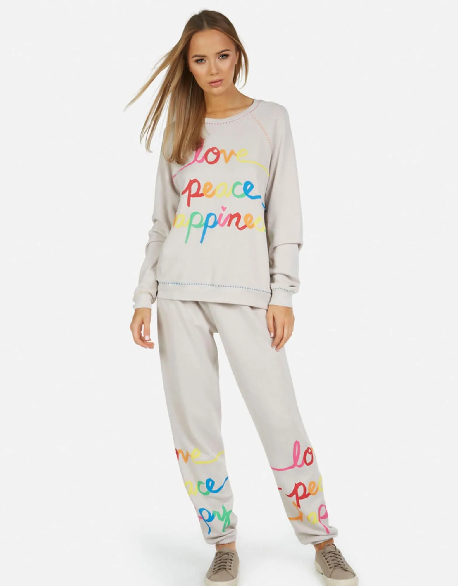 Store Tanzy Love Peace Happiness Women Long Sweatpants