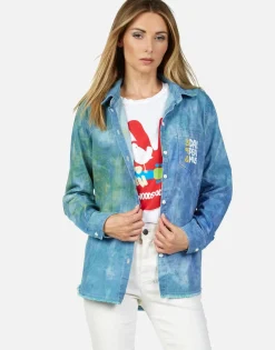 Sale The Police Ghost In The Machine Button Up Shirt By Women Long Sleeve