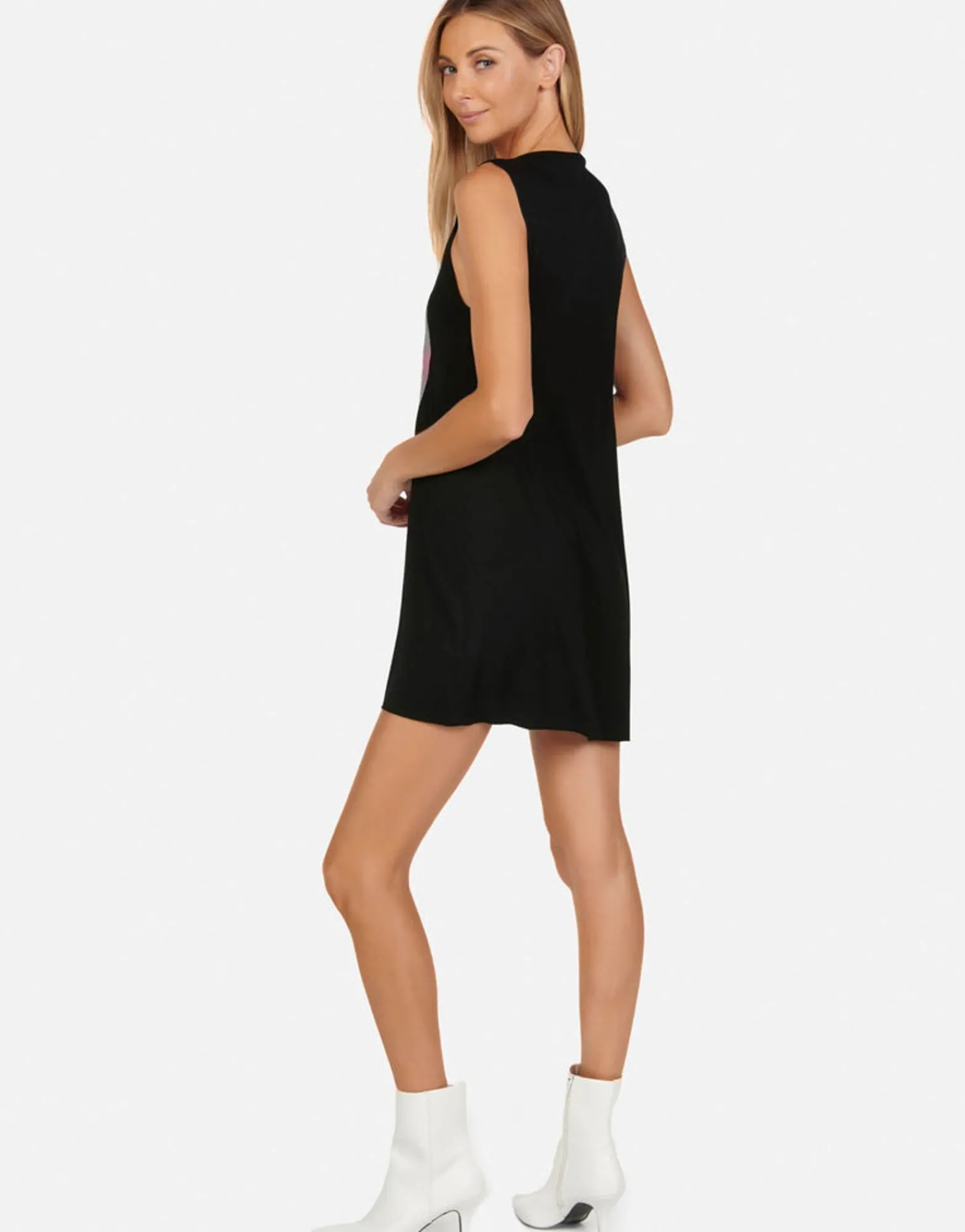 Cheap Tie Dye Tongue Tongue Sleeveless Dress | Deanna By Women Dresses