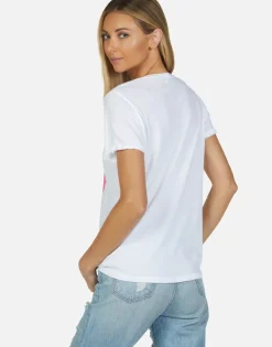 Flash Sale Tie Dye Tongue Vintage S/S Roll Up Tee | Edda By Women Short Sleeve