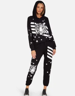 New Tiger Stars & Stripes Women'S Pullover | Danae By Women Hoodies
