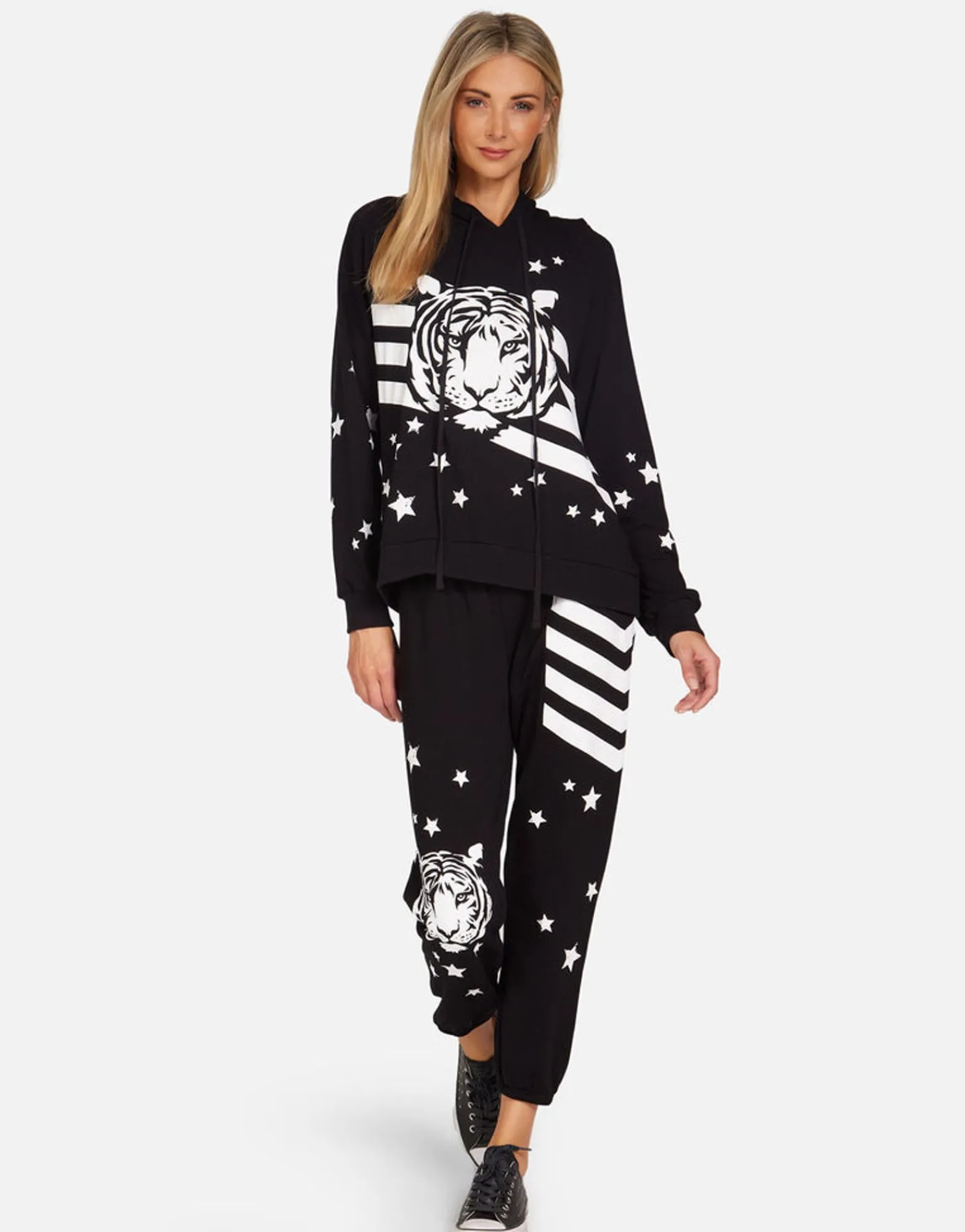 New Tiger Stars & Stripes Women'S Pullover | Danae By Women Hoodies