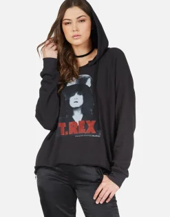 Fashion T-Rex The Slider Pullover Hoodie W/ Side Zippers - Corbin Women Hoodies