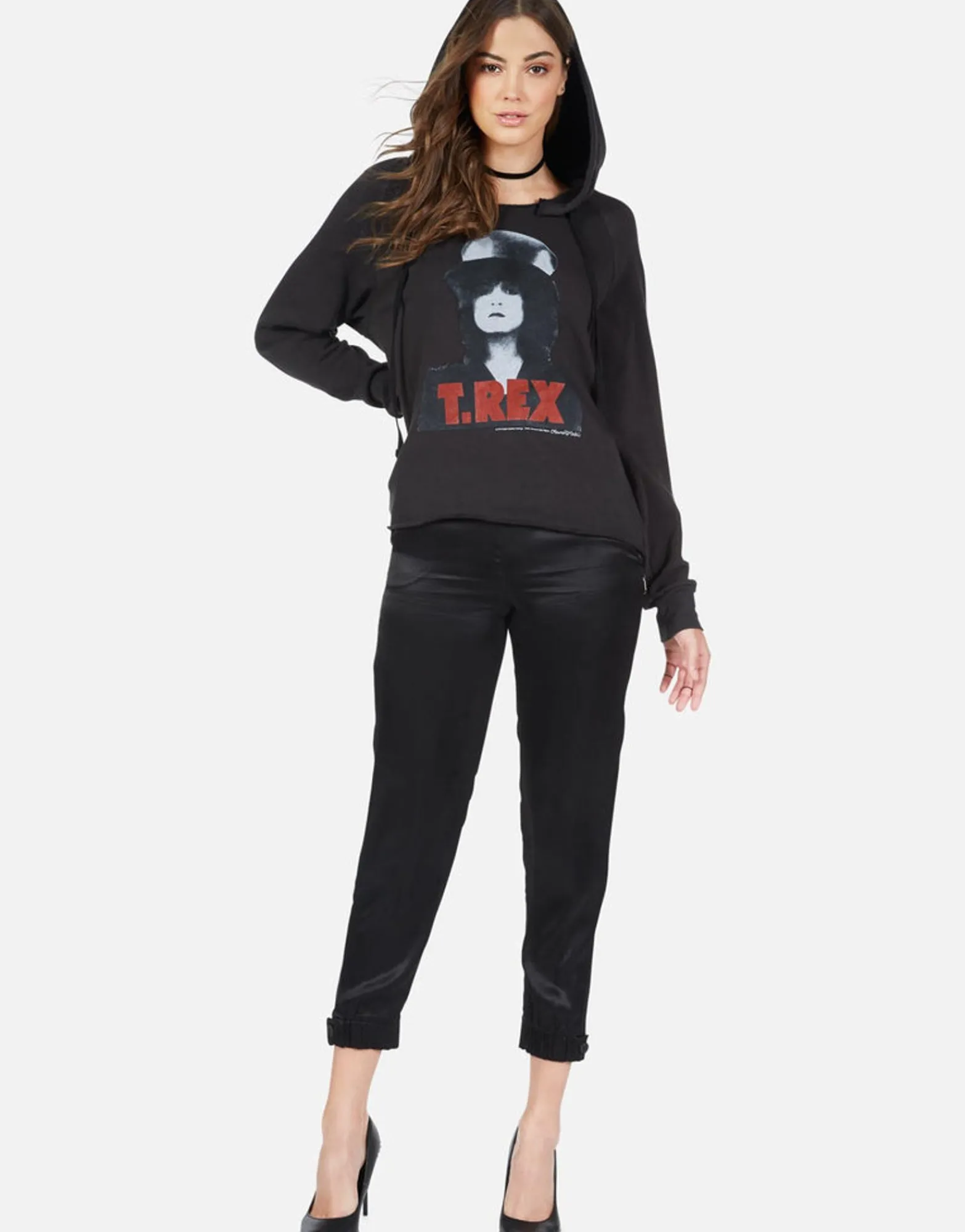 Fashion T-Rex The Slider Pullover Hoodie W/ Side Zippers - Corbin Women Hoodies