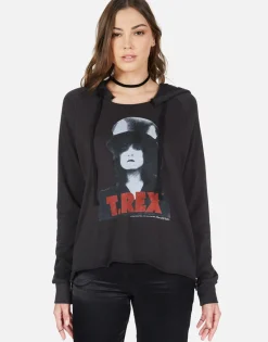 Fashion T-Rex The Slider Pullover Hoodie W/ Side Zippers - Corbin Women Hoodies