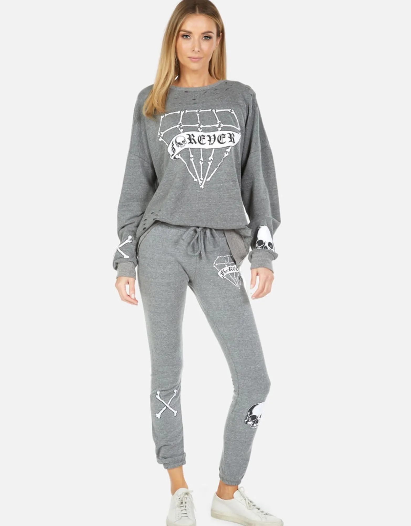 Discount Uri Bone Diamond Women Long Sweatpants