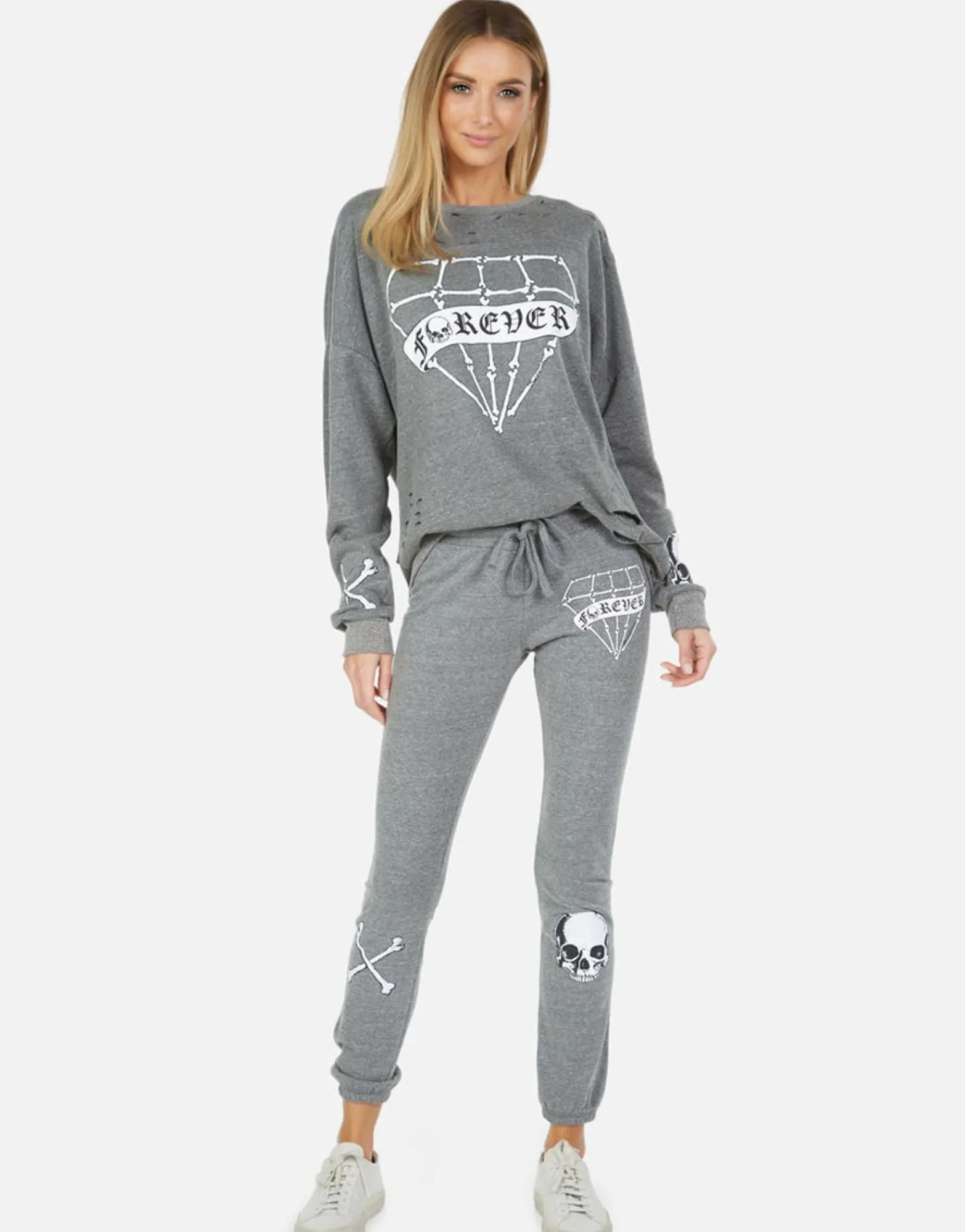 Discount Uri Bone Diamond Women Long Sweatpants