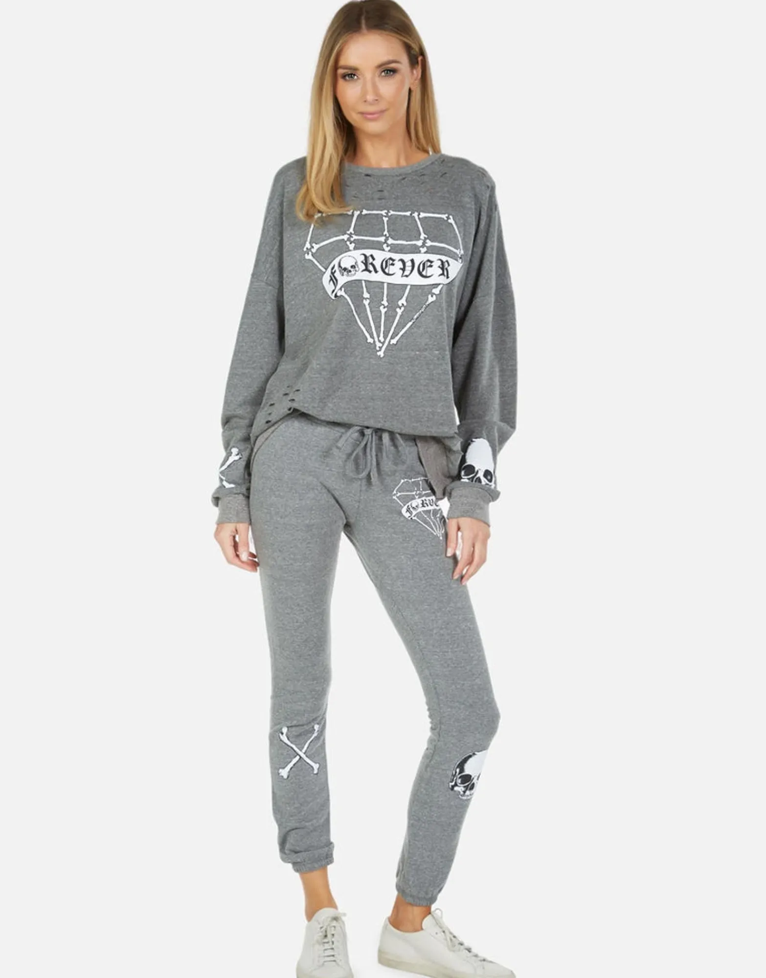 Discount Uri Bone Diamond Women Long Sweatpants