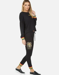 New Valencia Rasta Lion Women Long Sweatpants