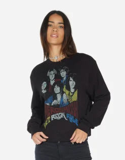 Best Vintage Aerosmith Women'S Sweatshirt | Spalding By Women Long Sleeve