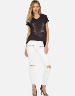 Hot Vintage Eagle Boyfriend Tee In | Wolf X By Women Short Sleeve