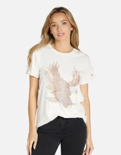 Sale Vintage Eagle Boyfriend Tee In | Wolf By Women Short Sleeve
