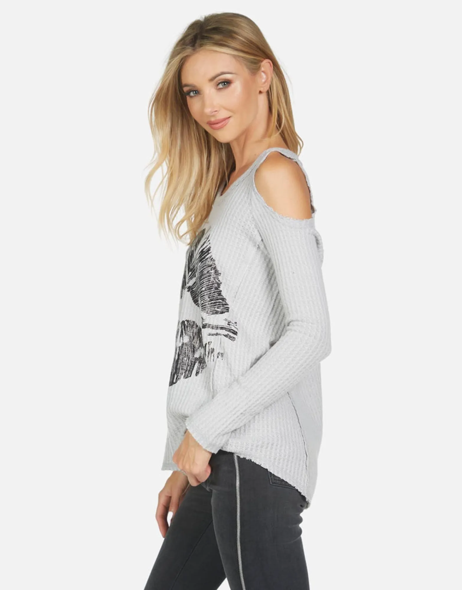 Flash Sale Vinyl Lip Fitted Thermal Top | Alison X By Women Long Sleeve