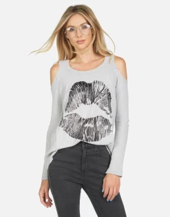 Flash Sale Vinyl Lip Fitted Thermal Top | Alison X By Women Long Sleeve
