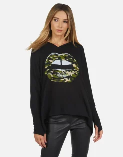 Shop Wilma Camo Lip Women Hoodies