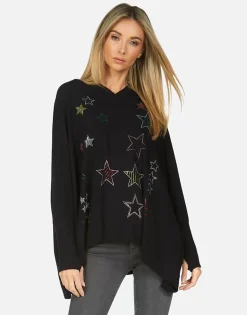 Clearance Wilma Crystal Stars Hoodie Made In Los Angeles California Usa Women Hoodies